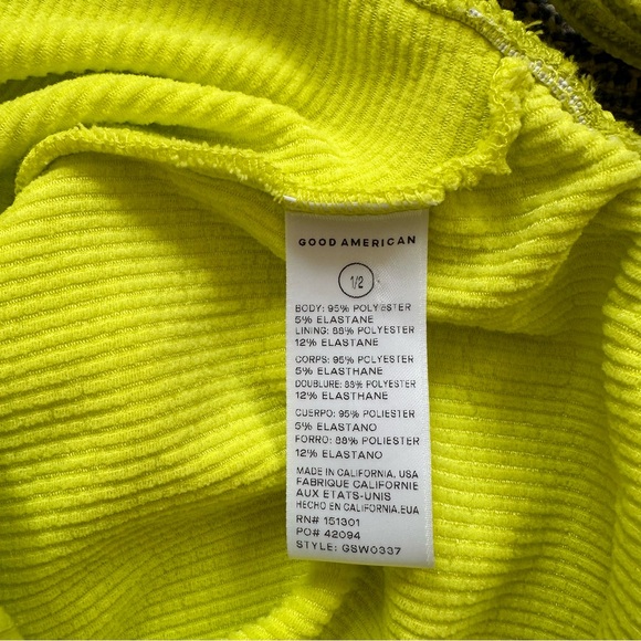 Good American Always Fits Asymmetric One Piece Swimsuit S/M - Picture 4 of 4